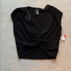 Black crop top